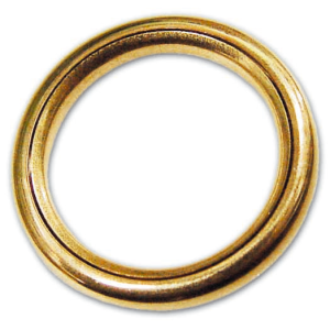 ANELLO TUBOLARE IN OTTONE LUCIDO PER TENDE 15X20 A.101 200 PEZZI
