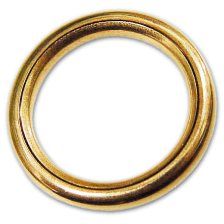 ANELLO TUBOLARE IN OTTONE LUCIDO PER TENDE 15X20 A.101 200 PEZZI
