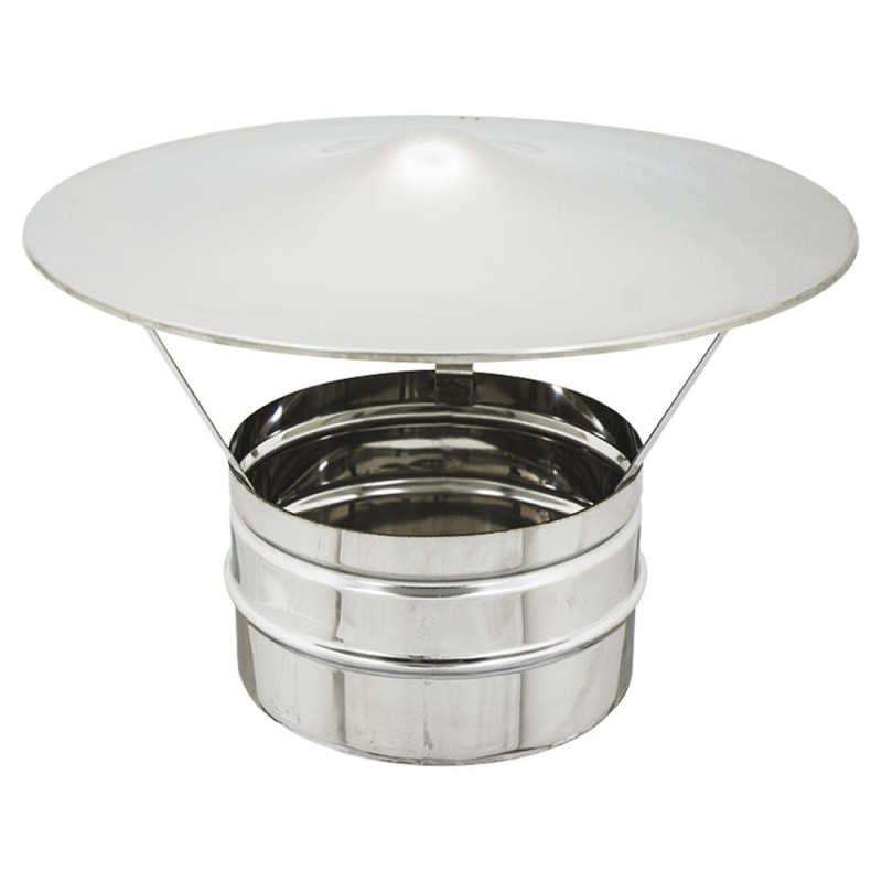 FUMAIOLO FISSO CAPPELLO CINESE IN ACCIAIO INOX CM.14 FUMAIOLO FISSO CAPPELLO CINESE IN ACCIAIO INOX CM.14