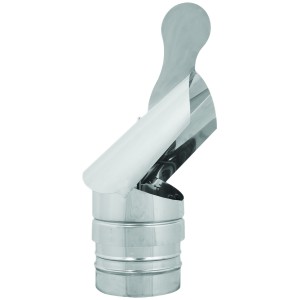 FUMAIOLO GIREVOLE IN ACCIAIO INOX TONDO CM.13