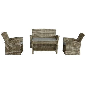 SALOTTO POLIRATTAN CENTURY 4 PEZZI