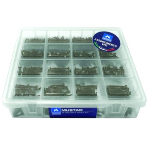 VALIGETTA MUSTAD BOX CON 670 VITI PANELVIT ASSORTITE