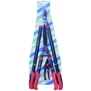 SET 3 PZ POTATURA BRIXO STEEL PER GIARDINAGGIO CESOIE FORBICI TAGLIARAMI SIEPI