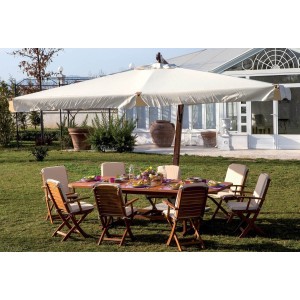 OMBRELLONE LEGNO DECENTRATO ASTER 3X4 PALO 93