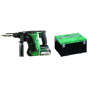 MARTELLO TASSELLATORE A PERCUSSIONE 2 BATTERIE LITIO HIKOKI 18V DH 18 DBLWP + VALIGETTA