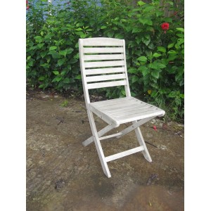 SEDIA PIEGHEVOLE GREY WASH PZ.2 LEGNO ACACIA GRIGIO LAVATO 54X40X88H ARREDO ESTERNO