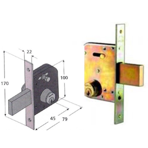 SERRATURA WELKA CILINDRO FISSO 06545000
