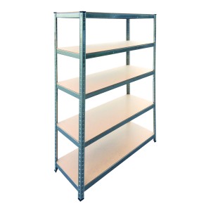 SCAFFALE IN KIT 5 PIANI BRIXO H.180 SILVER 300