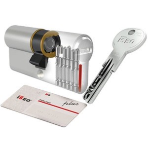 CILINDRO ISEO R6 PLUS MM. 30X40 5 CHIAVI SECURITY CARD