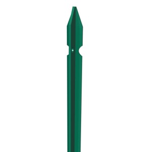 PALO PALETTO ACCIAIO PLASTIFICATO PER RECINZIONE A T 3x3x100 CM - 10 PZ.