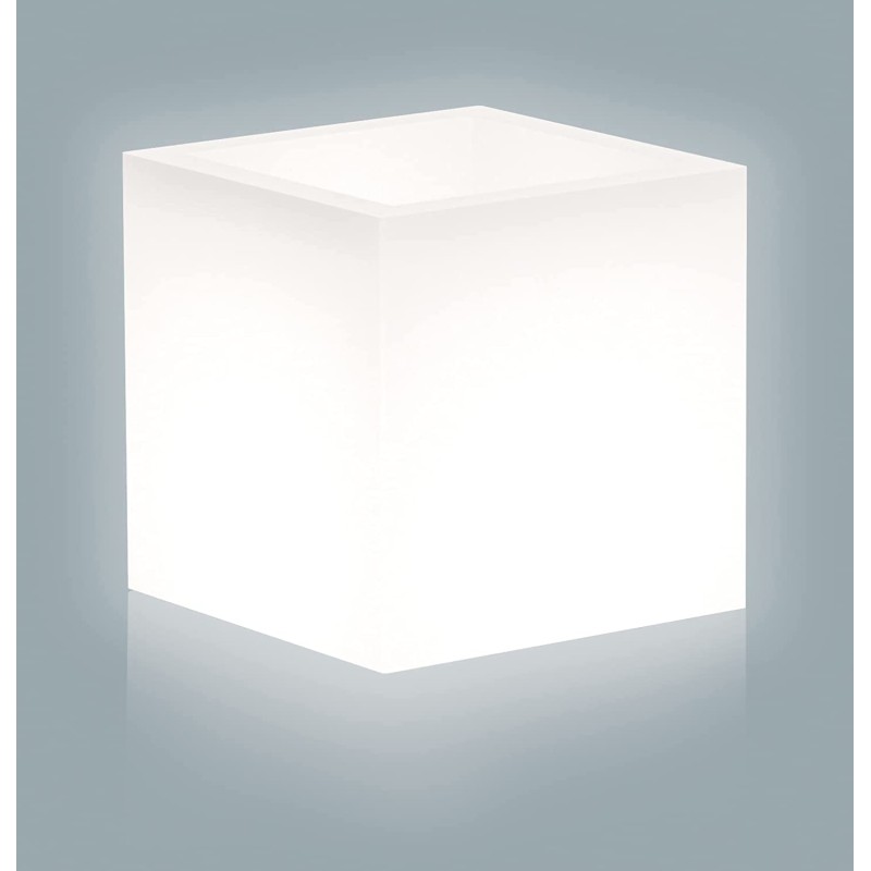 VASO HOME LIGHT CUBO CM. 40X40X40H BIANCO VASO HOME LIGHT CUBO CM. 40X40X40H BIANCO