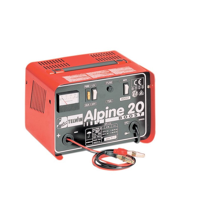 CARICABATTERIA AUTO PORTATILE TELWIN ALPINE 20 BOOST TENSIONE 12-24V CARICA BATTERIA CARICABATTERIA AUTO PORTATILE TELWIN ALPINE 20 BOOST TENSIONE 12-24V CARICA BATTERIA