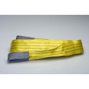 CINGHIA DI SOLLEVAMENTO MM.90 MT.3 TON.3 DOPPIO STRATO COLORE GIALLO-BRACA-FASCIA