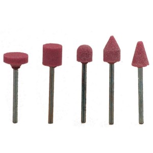 POGGI SERIE 5 PZ MOLE ABRASIVE CORINDONE ROSA PG 398.00 GAMBO MM.3