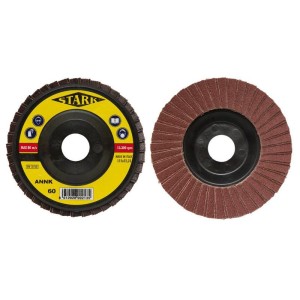 DISCHI ABRASIVI LAMELLARI 10 PZ DIAMETRO MM.115X22 GR.40 DISCO A LAMELLE