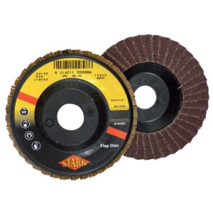DISCHI ABRASIVI LAMELLARI 10 PZ DIAMETRO MM.115X22 GR.100 DISCO A LAMELLE