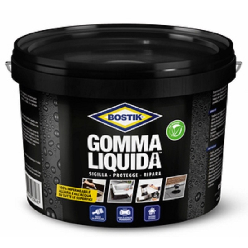 GOMMA LIQUIDA BOSTIK KG 5 IMPERMEABILE PER INTERNO ESTERNO GOMMA LIQUIDA BOSTIK KG 5 IMPERMEABILE PER INTERNO ESTERNO
