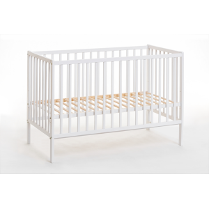 Lettino Culla bambini neonati Cm 124 x 65 x 85H colore Bianco