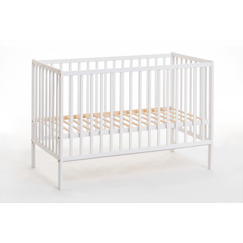 Lettino Culla bambini neonati Cm 124 x 65 x 85H colore Bianco Lettino Culla bambini neonati Cm 124 x 65 x 85H colore Bianco