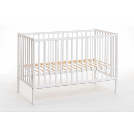 Lettino Culla bambini neonati Cm 124 x 65 x 85H colore Bianco