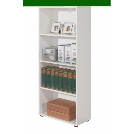 LIBRERIA ARCO 4 LIVELLI 60x30x145H LAMINATO BIANCO INTER LINK