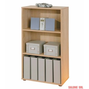 LIBRERIA PARINI 3 LIVELLI 60x30x110H LAMINATO FINITURA ROVERE