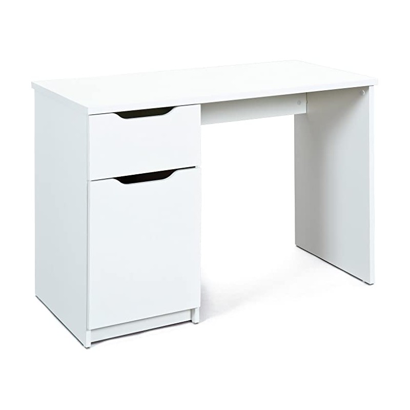 SCRIVANIA WESTPHALEN + 1 ANTA + 1 CASSETTO 115x55x76 CM LAMINATO BIANCO SCRIVANIA WESTPHALEN + 1 ANTA + 1 CASSETTO 115x55x76 CM LAMINATO BIANCO