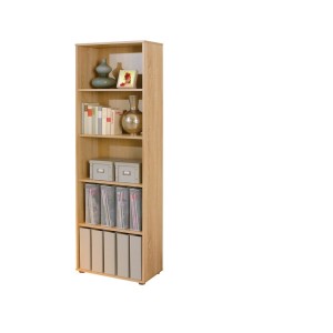LIBRERIA PARINI 5 LIVELLI 60x30x180H LAMINATO FINITURA ROVERE