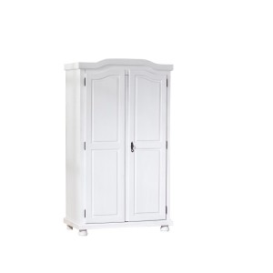 ARMADIO HEDDA 2 ANTE CON RIPIANI 104x56x180H PINO MASSELLO VERNICIATO AD ACQUA INTER LINK