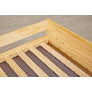 LETTO SINGOLO LOTAR 90X200 ESTRAIBILE E TRASFORMABILE IN 3 LETTI O MATRIMONIALE PINO NATURALE