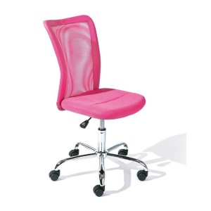 SEDIA UFFICIO BONNIE REGOLABILE 43x56x88-98H SEDUTA ECOPELLE+POLIESTERE FUXIA INTER LINK