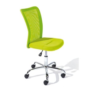 SEDIA UFFICIO BONNIE REGOLABILE 43x56x88-98H SEDUTA ECOPELLE+POLIESTERE VERDE INTER LINK