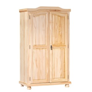 ARMADIO GENF 2 ANTE DIM.104x56x180H PINO MASSELLO FINITURA NATURALE INTER LINK