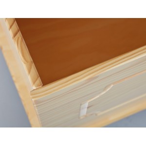 CASSAPANCA CONTENITORE EMEL 89x47x53H CM PINO MASSELLO NATURALE