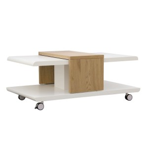 TAVOLINO JOLIET 110x66x45 IN MDF CON VASSOIO SCORREVOLE