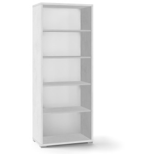 MOBILE LIBRERIA H182 L71 P41 cm FINITURA BIANCO OSSIDO FRONTALE BIANCO SARMOG Db351k