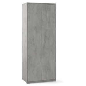 ARMADIO 2 ANTE H182 L71 P41 cm FINITURA CEMENTO SARMOG Db354k