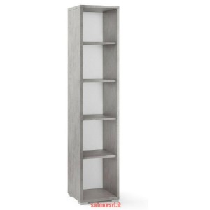 MOBILE COLONNA H182 L38 P41 cm STRUTTURA CEMENTO FONDO BIANCO SARMOG Db361k