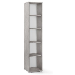 MOBILE COLONNA H182 L38 P41 cm STRUTTURA CEMENTO FONDO BIANCO SARMOG Db361k