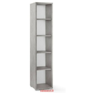 MOBILE COLONNA H182 L38 P41 cm STRUTTURA CEMENTO FONDO BIANCO SARMOG Db361k