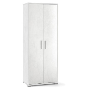 ARMADIO 2 ANTE H182 L71 P41 cm STRUTTURA E FRONTALE BIANCO OSSIDO SARMOG Db354k