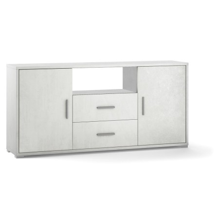 KIT MOBILE MULTIUSO 2 ANTE 2 CASSETTI H84 L174 P41 Cm FINITURA BIANCO OSSIDO SARMOG Db802k