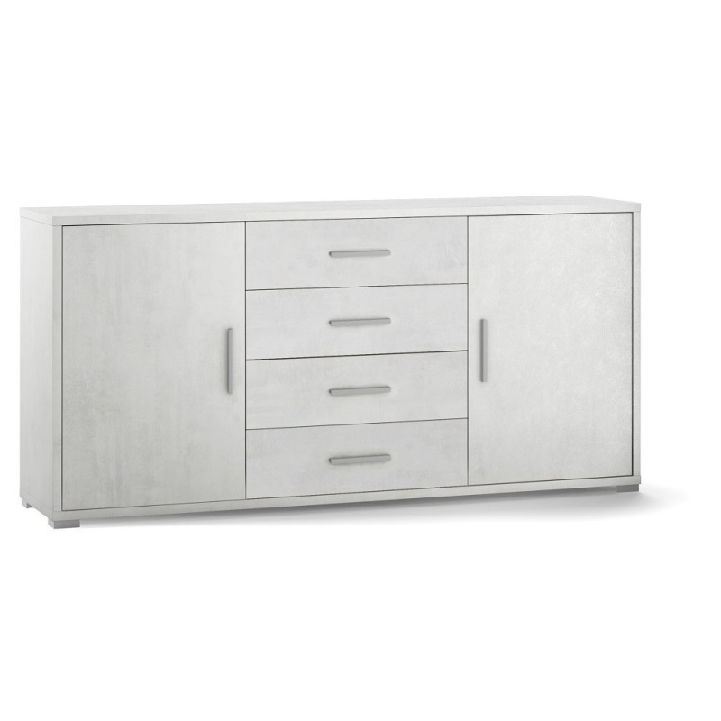 KIT MOBILE MULTIUSO 2 ANTE 4 CASSETTI H84 L174 P41 Cm FINITURA BIANCO OSSIDO SARMOG Db804k KIT MOBILE MULTIUSO 2 ANTE 4 CASSETTI H84 L174 P41 Cm FINITURA BIANCO OSSIDO SARMOG Db804k