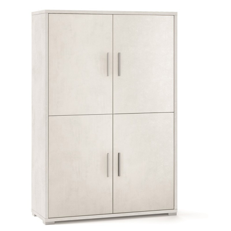 KIT MOBILE ARMADIO MULTIUSO 4 ANTE H161 L108 P41 Cm FINITURA BIANCO OSSIDO SARMOG Db834k KIT MOBILE ARMADIO MULTIUSO 4 ANTE H161 L108 P41 Cm FINITURA BIANCO OSSIDO SARMOG Db834k