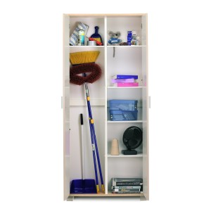 KIT ARMADIO 2 ANTE H190 L83 P29 Cm FINITURA BIANCO FRASSINATO SARMOG 747k