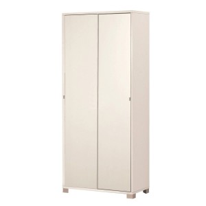 KIT ARMADIO 2 ANTE SCORREVOLI H190 L82 P41 Cm FINITURA BIANCO FRASSINATO SARMOG798k