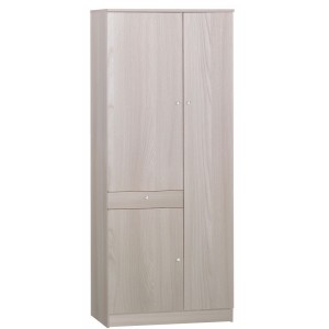 KIT ARMADIO MULTIUSO BAGNO CON 6 RIPIANI REGOLABILI H183 L77 P34 Cm FINITURA OLMO CHIARO SARMOG 323k