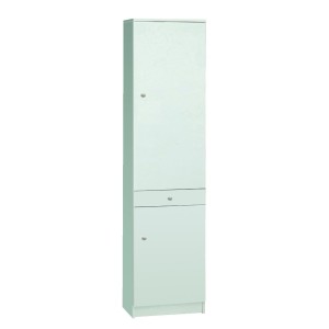 KIT MOBILE MULTIUSO COLONNA BAGNO H183 L46 P34 Cm FINITURA BIANCO SARMOG 452k