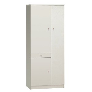 KIT ARMADIO MULTIUSO CON 6 RIPIANI REGOLABILI H183 L77 P34 Cm FINITURA BIANCO SARMOG 323k