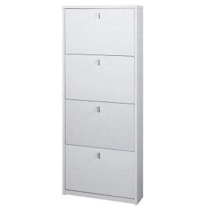 KIT MOBILE SCARPIERA 4 ANTE CON RIBALTA H154 L63 P18 Cm FINITURA BIANCO SARMOG Sk554k
